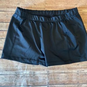 Black athletic shorts